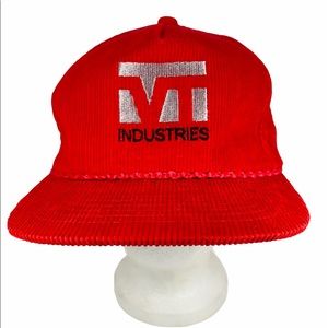 VTG VT Industries Red Corduroy Hat
